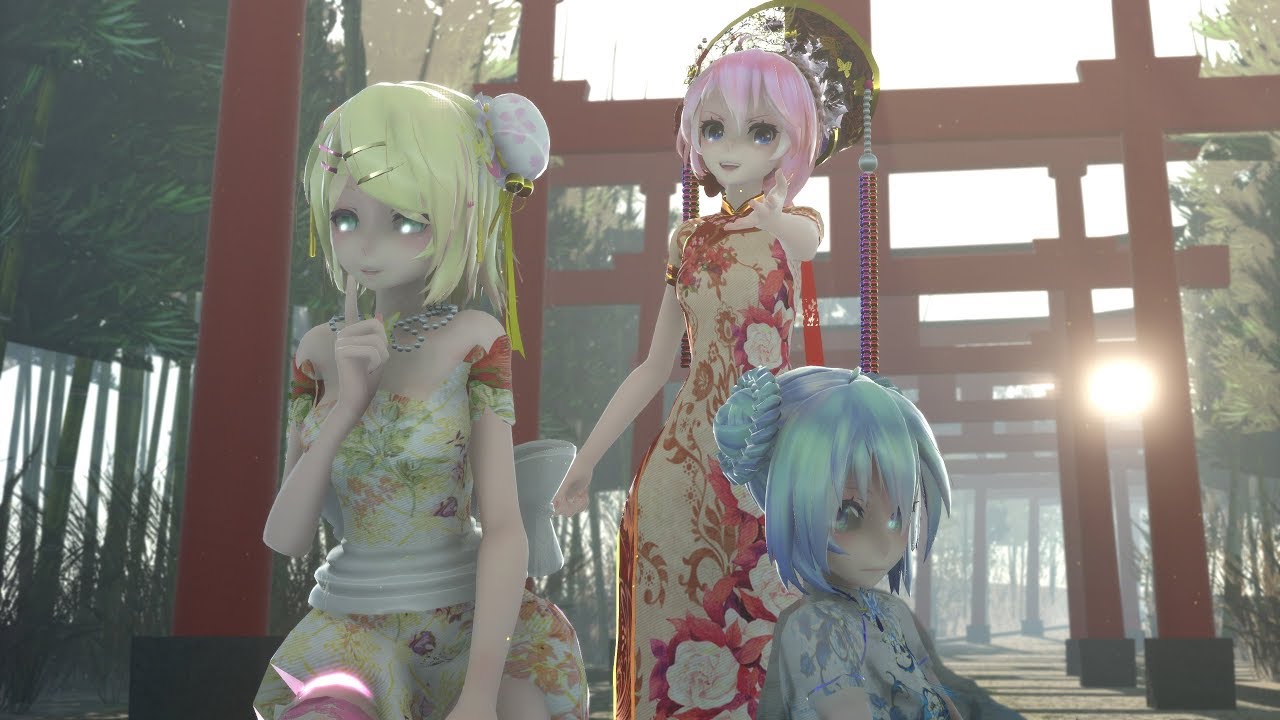 【MMD】URUSaaA愛- ミク, リン, ルカ (Miku, Rin, Luka) [1440p60fps]