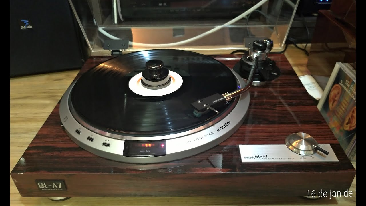 Apresenta&ccedil;&atilde;o toca discos turntable Victor QL-A7 japon&ecirc;s - Osvalter Brazil