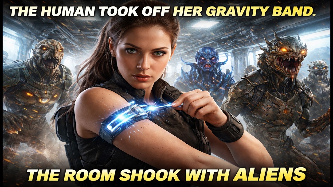 The Human Took Off Her Gravity Band on Her Shoulder — The Room Shook With Aliens | HFY | Sci-Fi