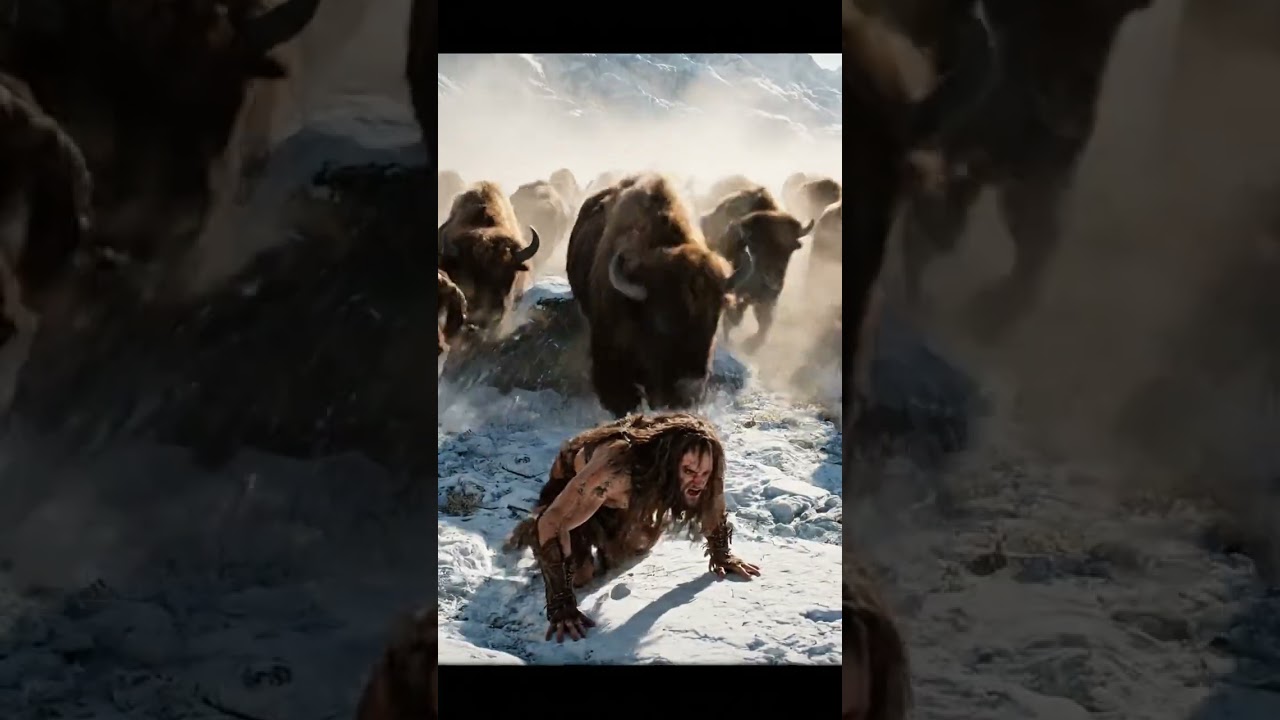Human History Buffalo stampede 2.7 Million years Ago  #kingkong #prey #humanancestors #wildlife