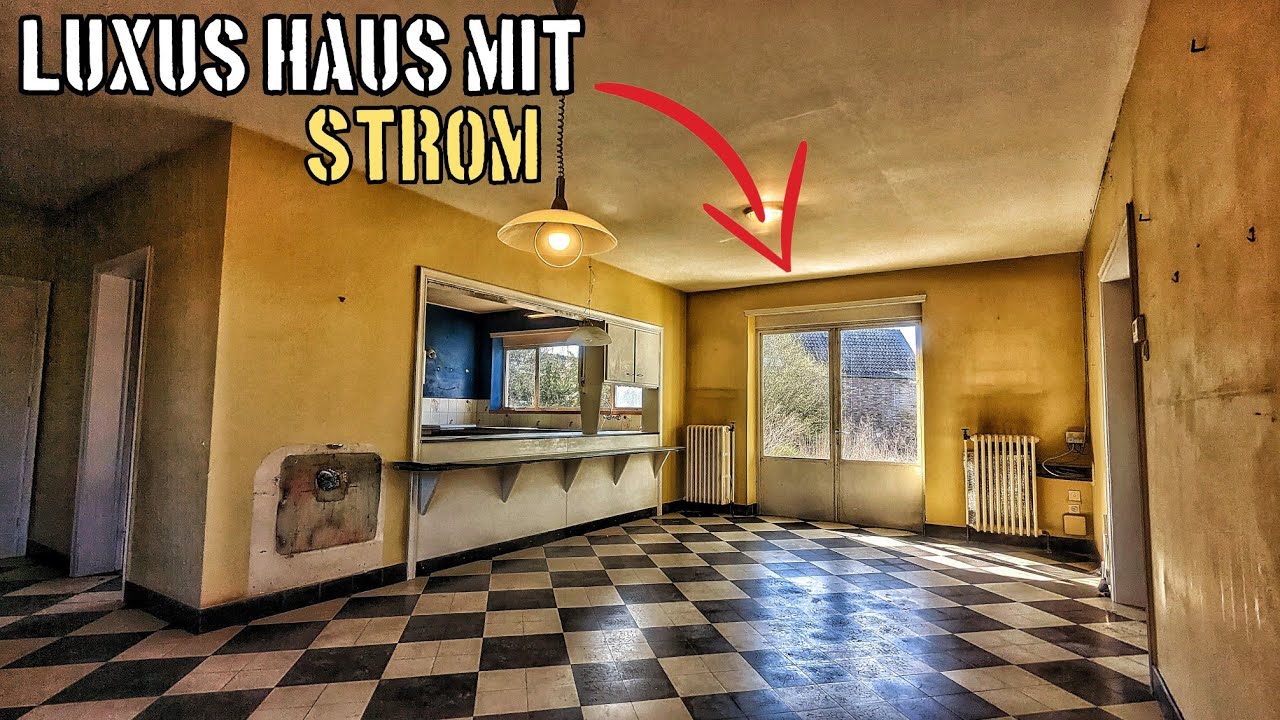 In diesem Luxus Haus läuft sogar noch der STROM! Wohnt hier etwa noch einer?😱