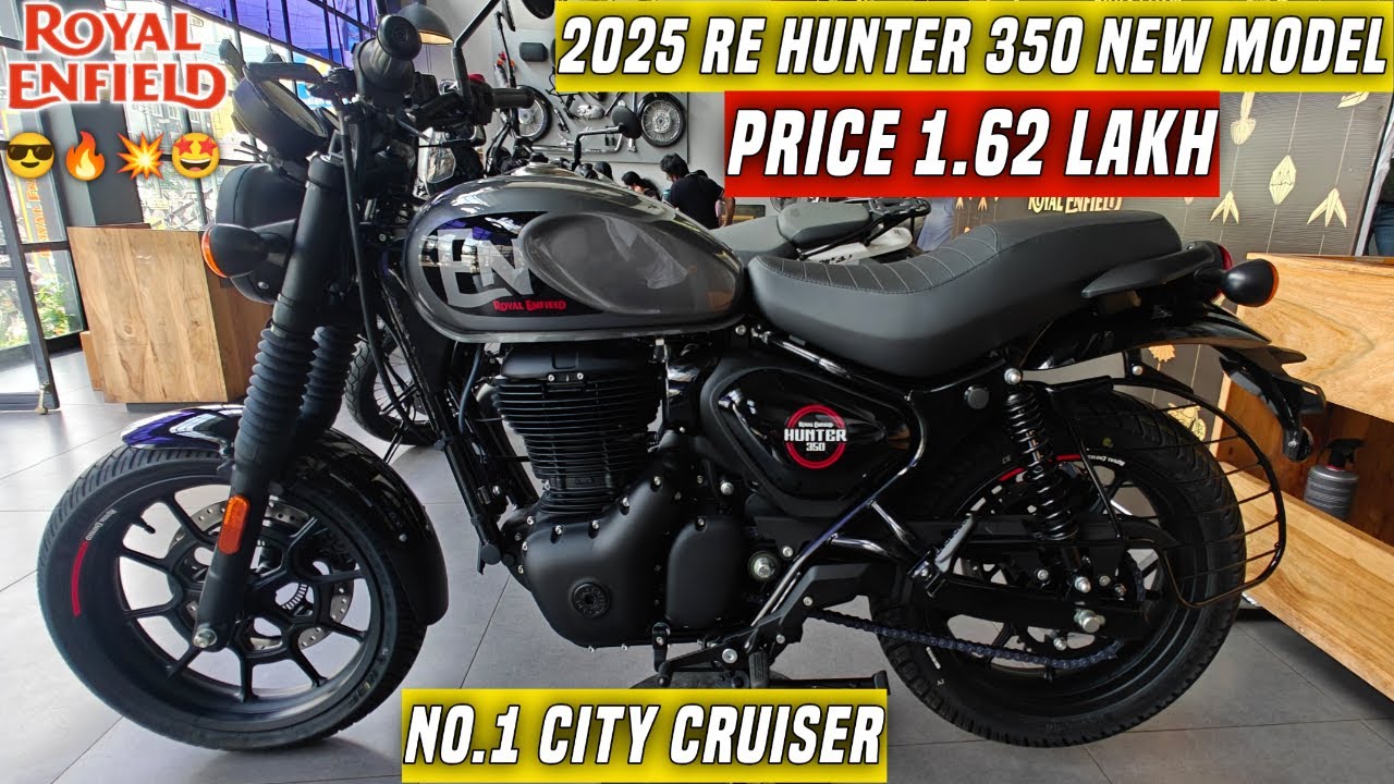 2025 New Royal Enfield Hunter 350💥Detailed Review| Price 1.62 Lakh😱|350 Cruiser Bike for City⚠️Rider