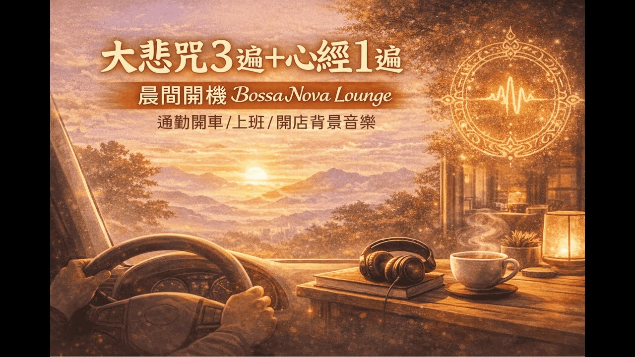 大悲咒×心經｜晨間開機 Bossa Nova Lounge｜通勤開車/上班/開店背景音樂