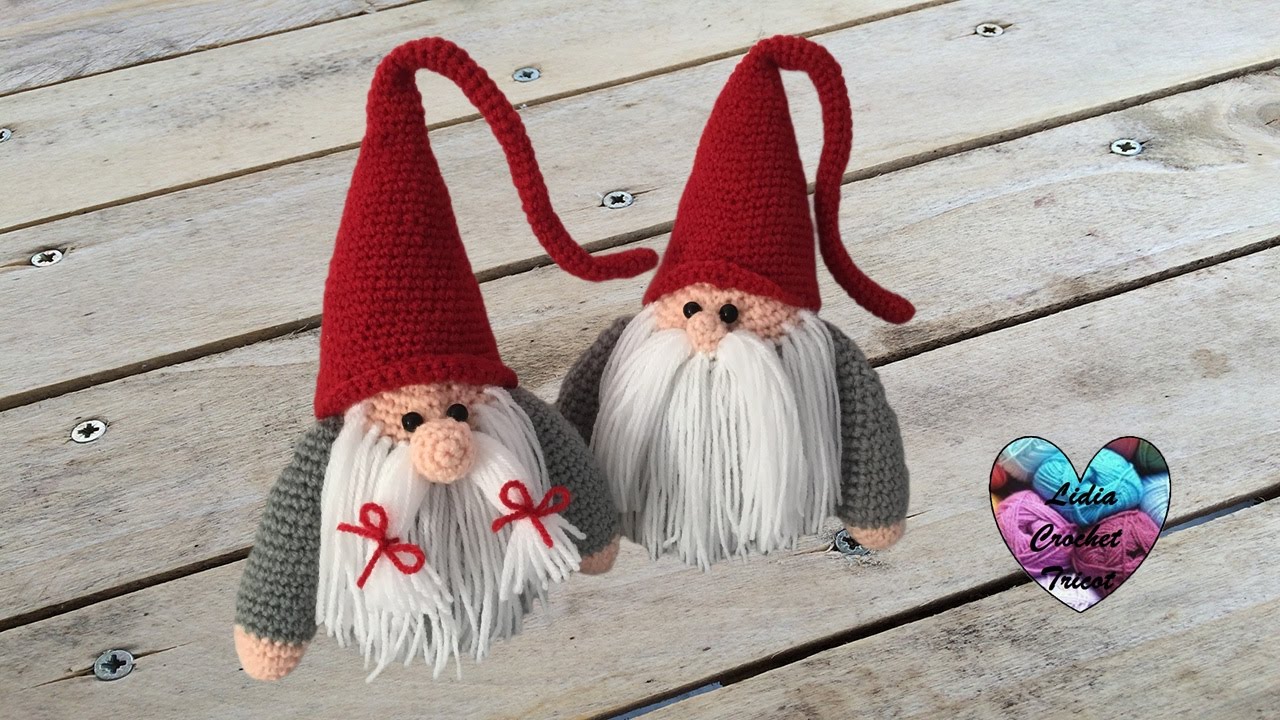 Gnome de Noël Amigurumi crochet (papa) /Christmas Gnome (father) (english subtitle)