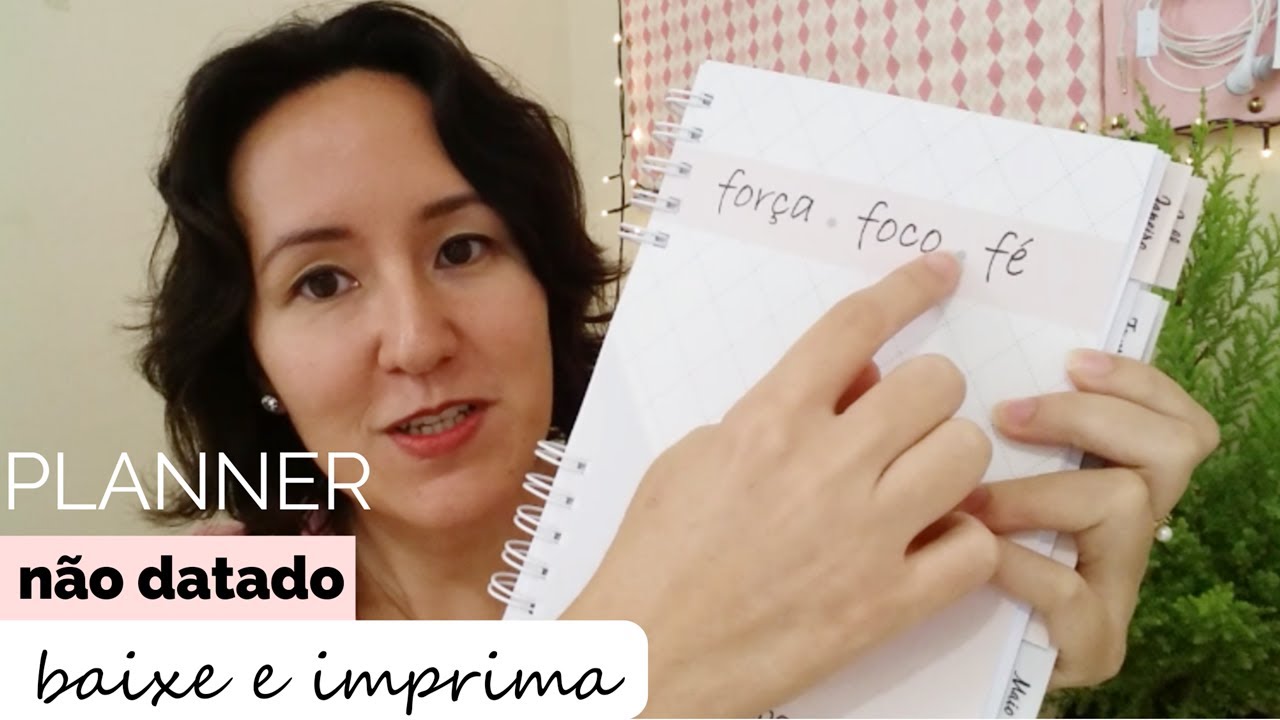 Planner Não Datado 1.0 - Baixe o seu! | DIY