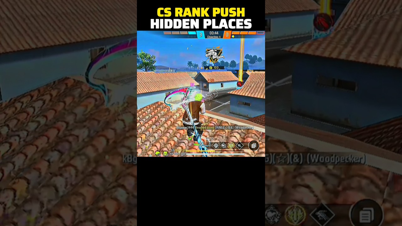 CS RANK PUSH HIDDEN PLACES 🤯☠️ | CS RANK HIDDEN PLACES | CS RANK PUSH TRICK | HIDDEN PLACES FOR CS