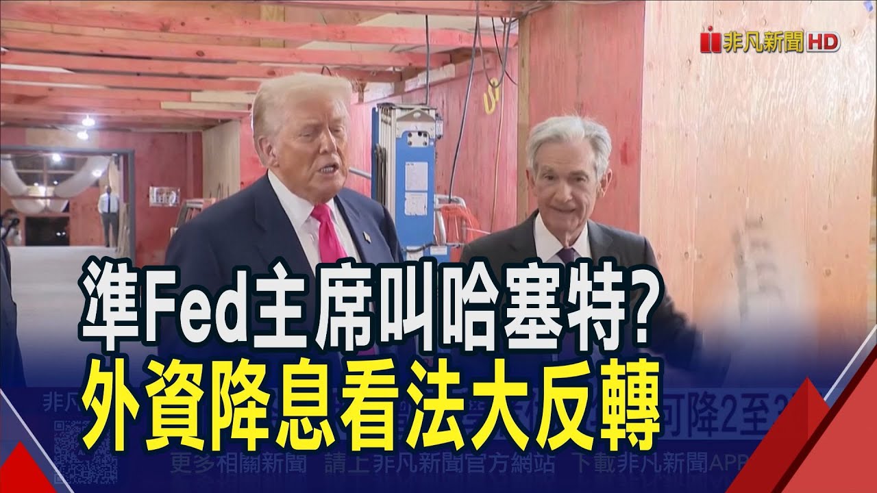 川普選出鮑爾繼任者 Fed 12月降息機率快9成  外資降息押注增溫 學者估明年還有2-3碼空間｜非凡財經新聞｜20251201