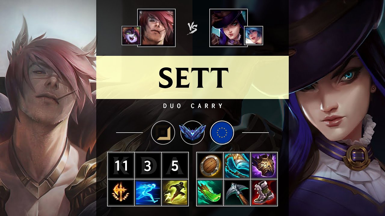 Sett ADC vs Caitlyn - EUW Diamond Patch 25.17
