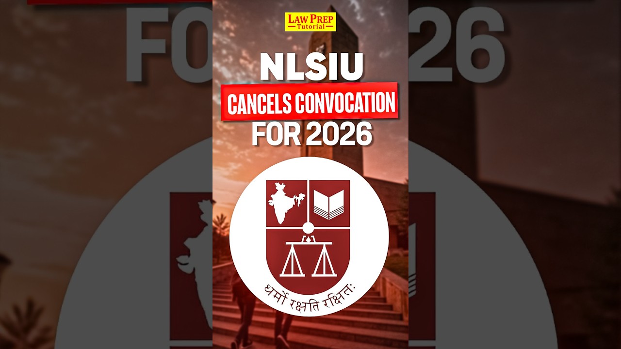 NLSIU Cancels 2026 Convocation ⚖️ | CJI & BCI Chief Row Explained #shorts