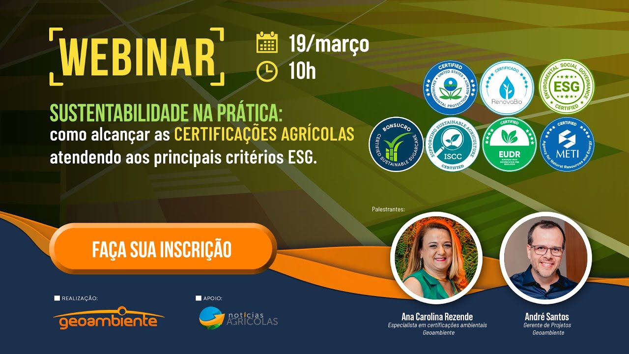 Como alcançar as certificações agrícolas atendendo aos principais critérios ESG.