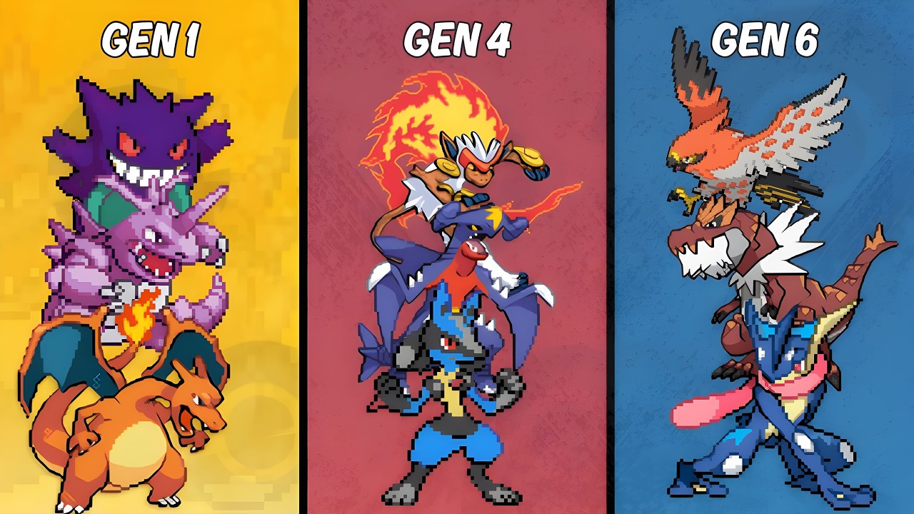 ¡El equipo Pokémon ideal para cada generación!