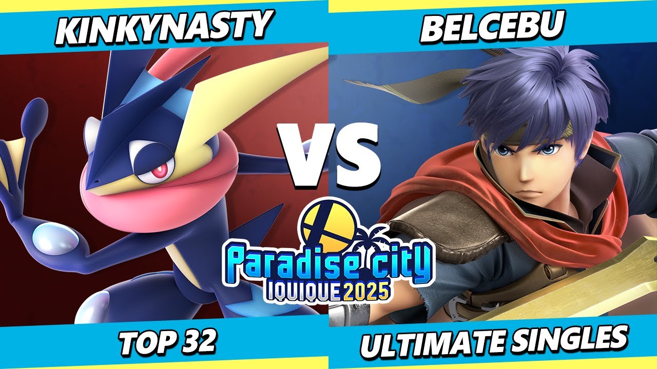 Paradise City 2025 - Kinkynasty (Greninja, Fox) Vs. Belcebu (Ike) Smash Ultimate - SSBU
