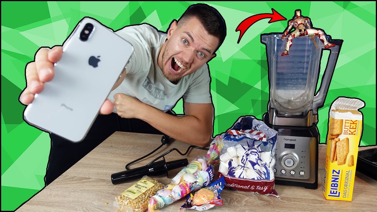 Was passiert, wenn ich ein IPHONE 10 in MIXER stecke? - Experiment