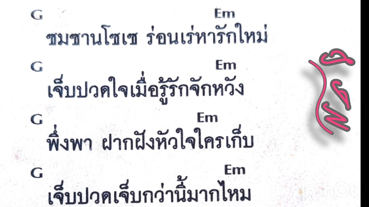 คอร์ดเพลง คนเช็ดเงา มาลีฮวนน่า