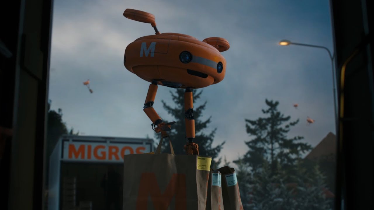 MIGROS: Robin, die Weihnachtsdrohne.