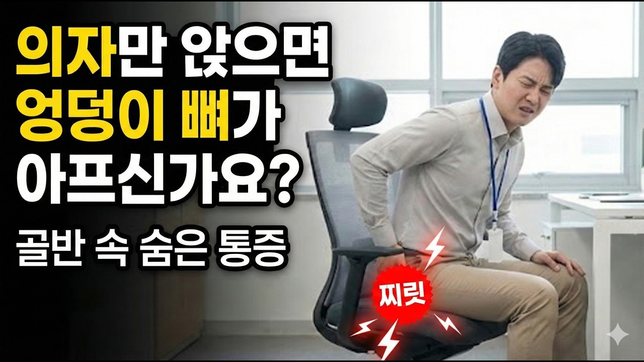 [허리 완치 프로젝트 #2] 당신의 엉덩이가 앉을 때 아픈 진짜 이유