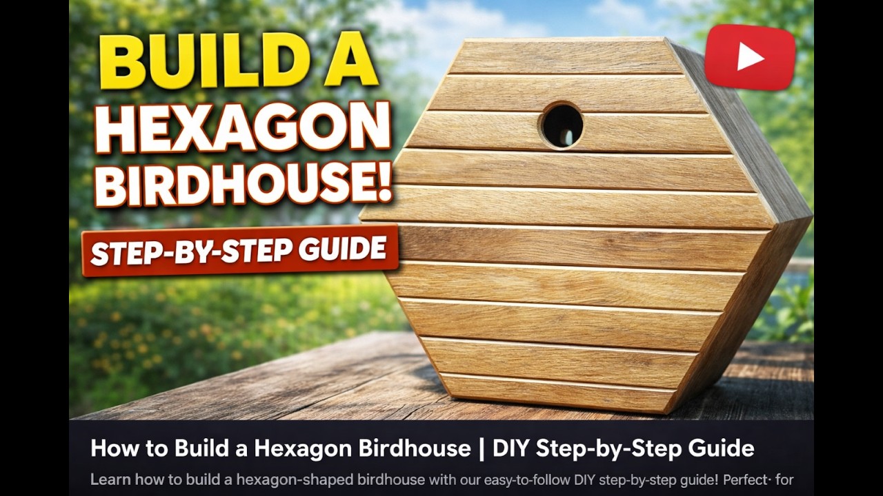 How to Build a Hexagon Birdhouse | DIY Wooden Birdhouse Tutorial