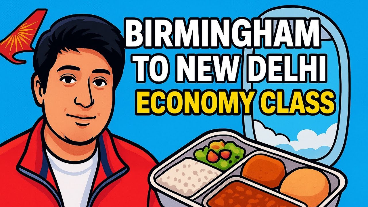 Air India Economy Experience: Birmingham to New Delhi Flight Mini Vlog ✈️