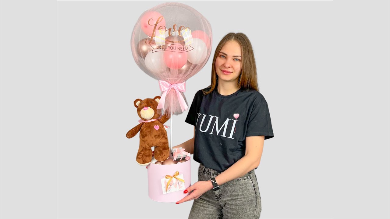 Мастер-класс ко Дню Влюбленных | Шар bubble с фатином