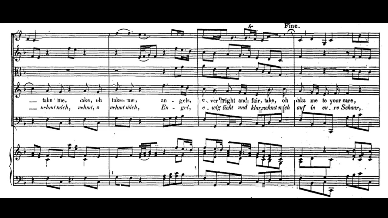 Angels ever bright and fair (Theodora - G.F. Händel) Score Animation