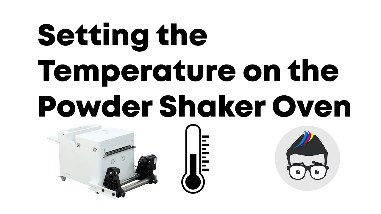 Ink Experts DTF Powder Shaker Oven -  Setting the Temperature