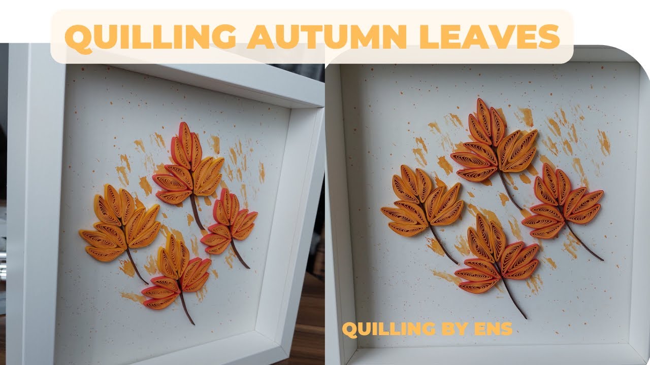 Quilling Autumn Leaves #quilling #quillingart #diy #diycrafts #quillingpaper #autumn