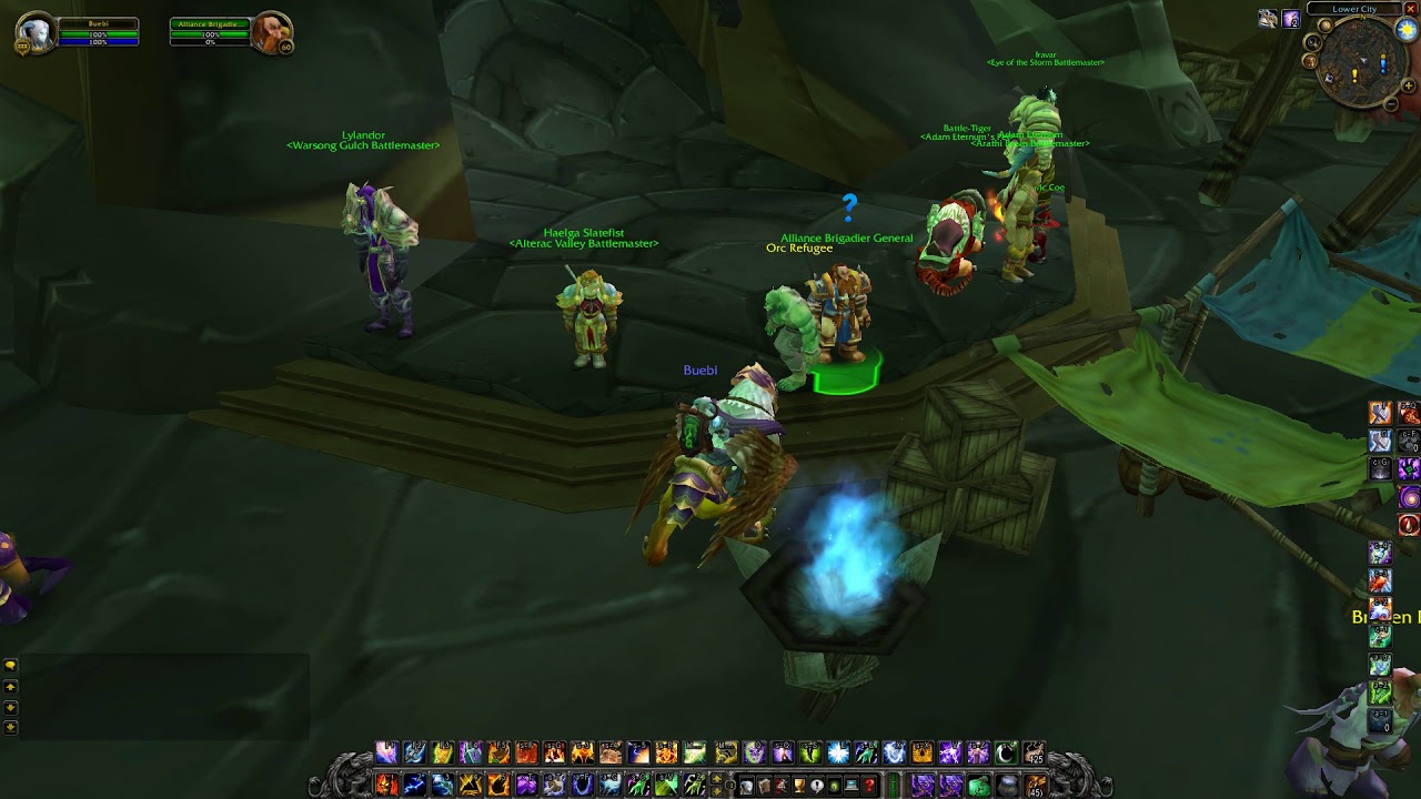 Shattrath (Alliance) Daily PvP Quest Giver Location, WoW TBC