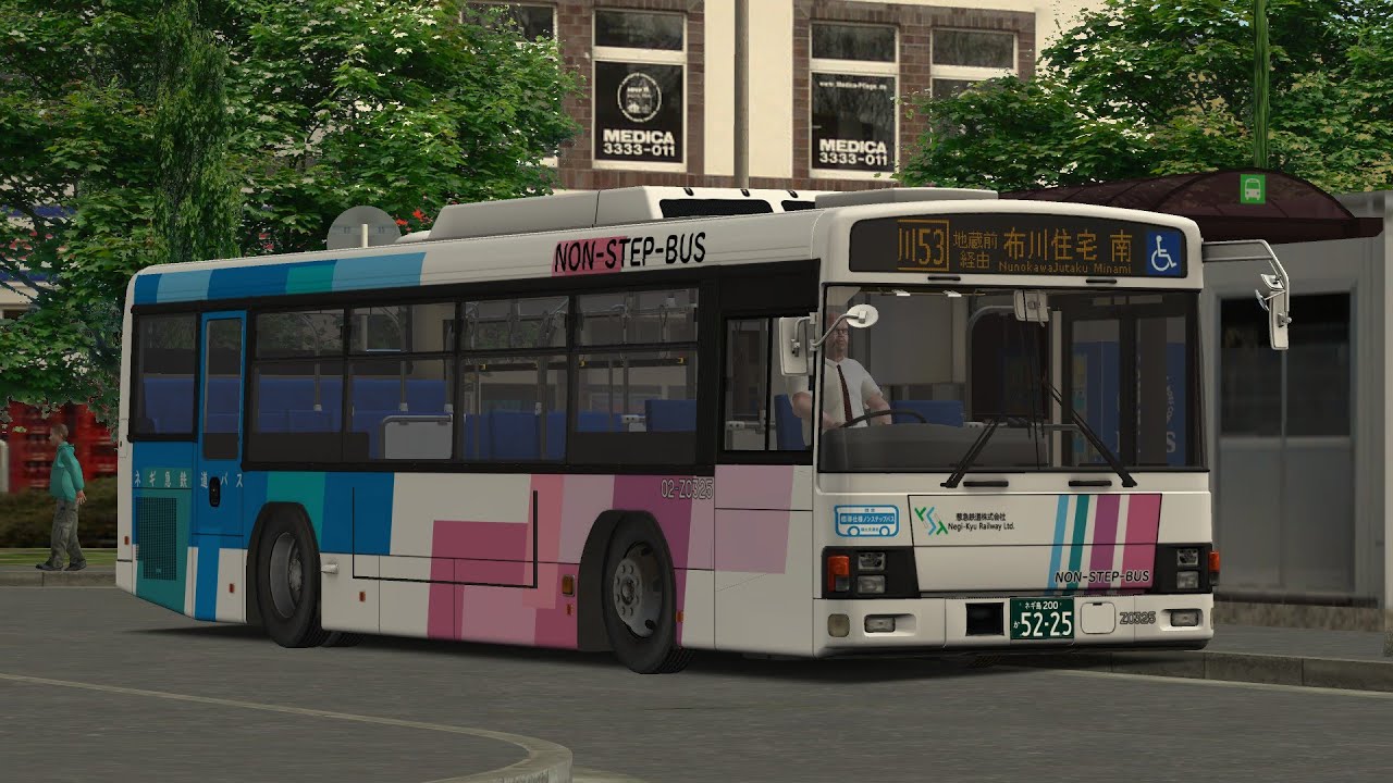 OMSI2 新しくなったいすゞエルガ(LV234L1)をJapan Test mapで運行(川53)