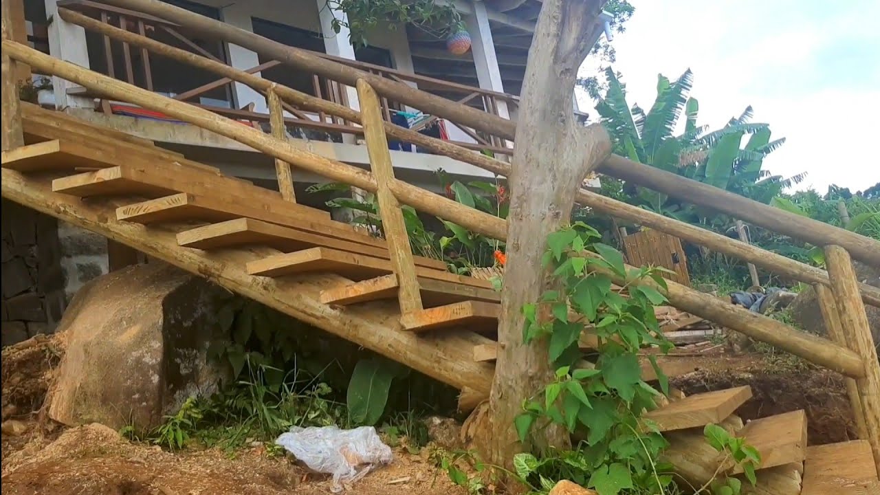 Escada Rústica,EUCALIPTO TRATADO@PEGA A VISÃO DA CONSTRUÇÃO