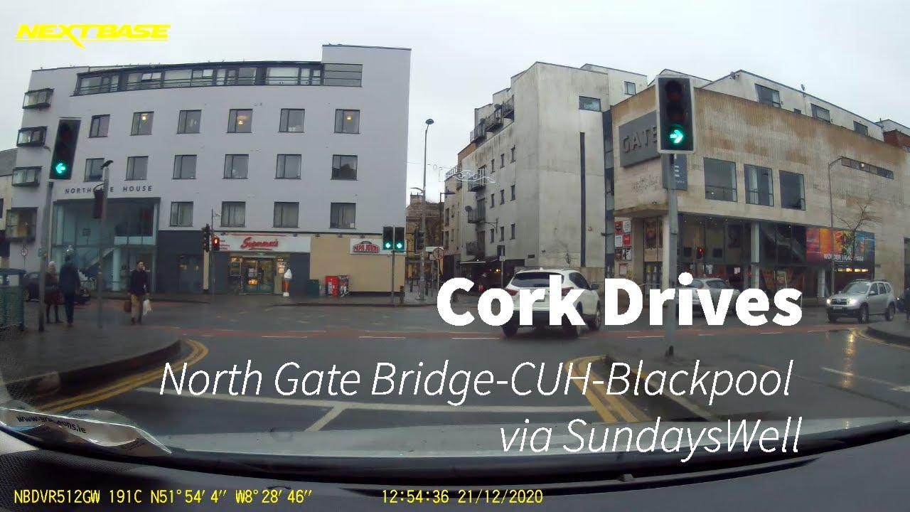 Drive to CUH from North gate back to Blackpool. public domain music