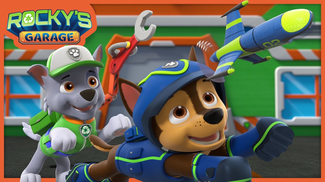 Chase and The Strange Case of the Wobbly Police Drone - Rocky's Garage - PAW Patrol