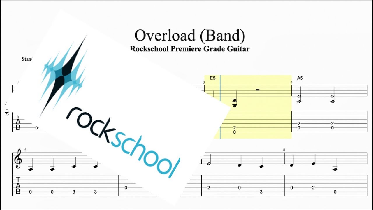 Overload (Band, Rock) Rockschool Premiere Grade Guitar