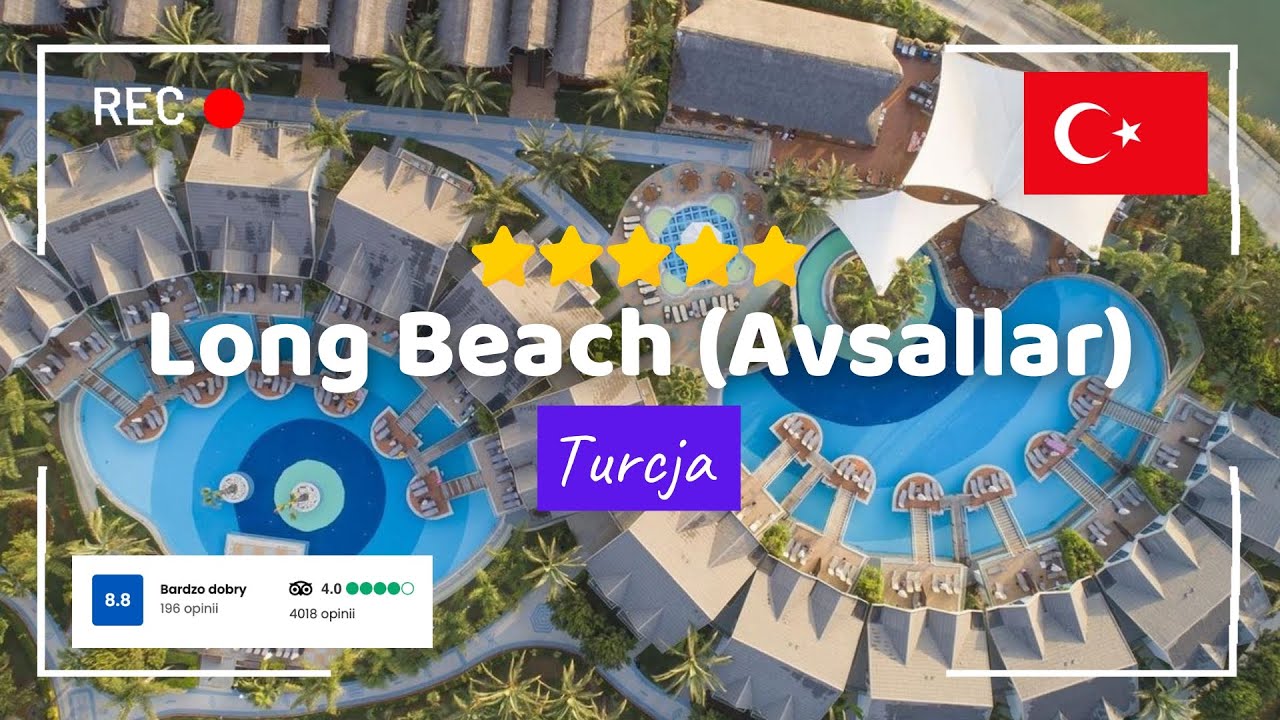 🇹🇷 Hotel Long Beach 5⭐ Avsallar, Riwiera Turecka ☀️ Rodzinne wakacje, Aqua Park, Luna Park 🐬 #turcja