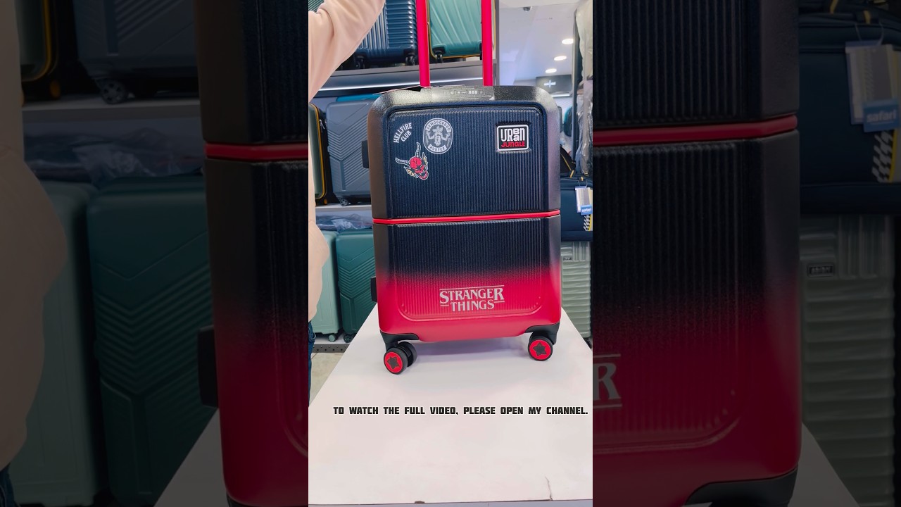 Urban jungle x Stranger Things limited edition trolley bag 