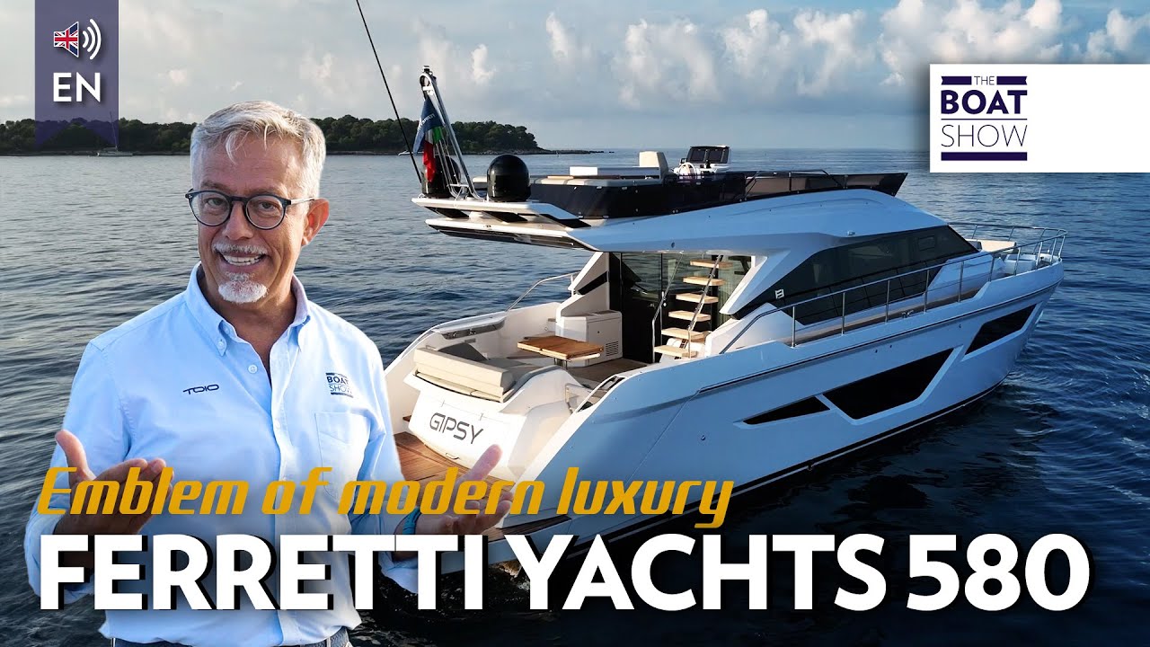 [ENG] FERRETTI YACHTS 580 - Yacht Tour and Review - The Boat Show