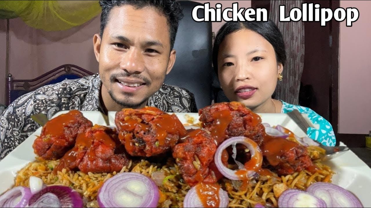 Chicken Chow chicken lollipop Bura buri Mukbang..