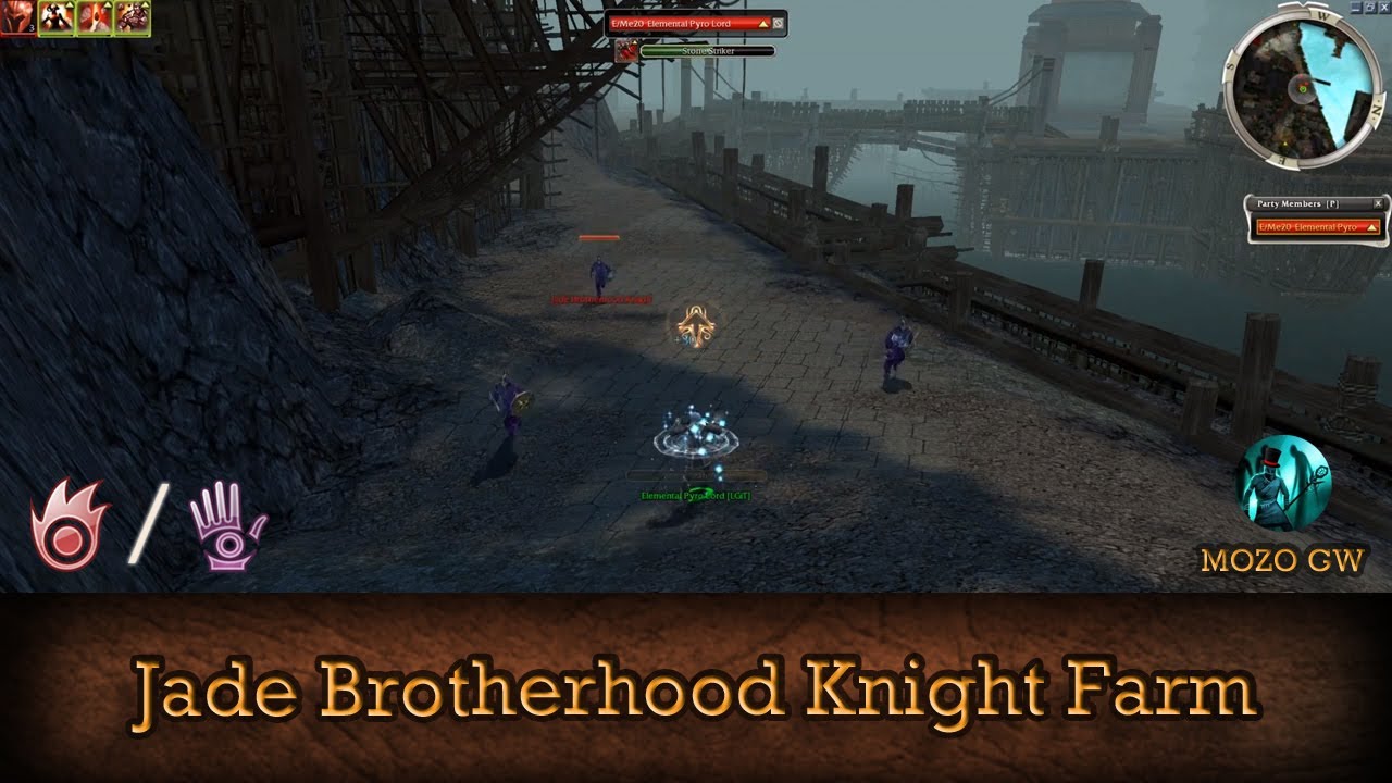 Jade Brotherhood Knight Farm - Guild Wars Elementalist Farm E/Me HM