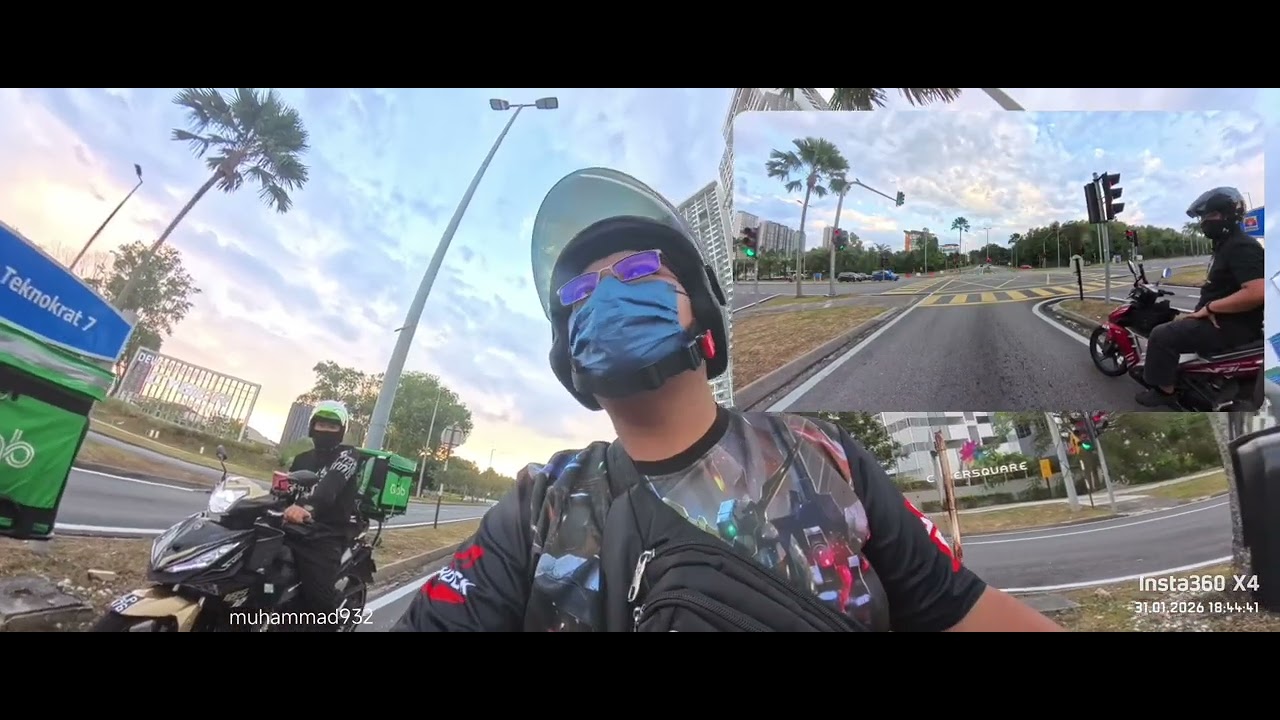 Insta360 X4 | Honda Vario 160 | 31/01/2026 | Tak pijak traffic light