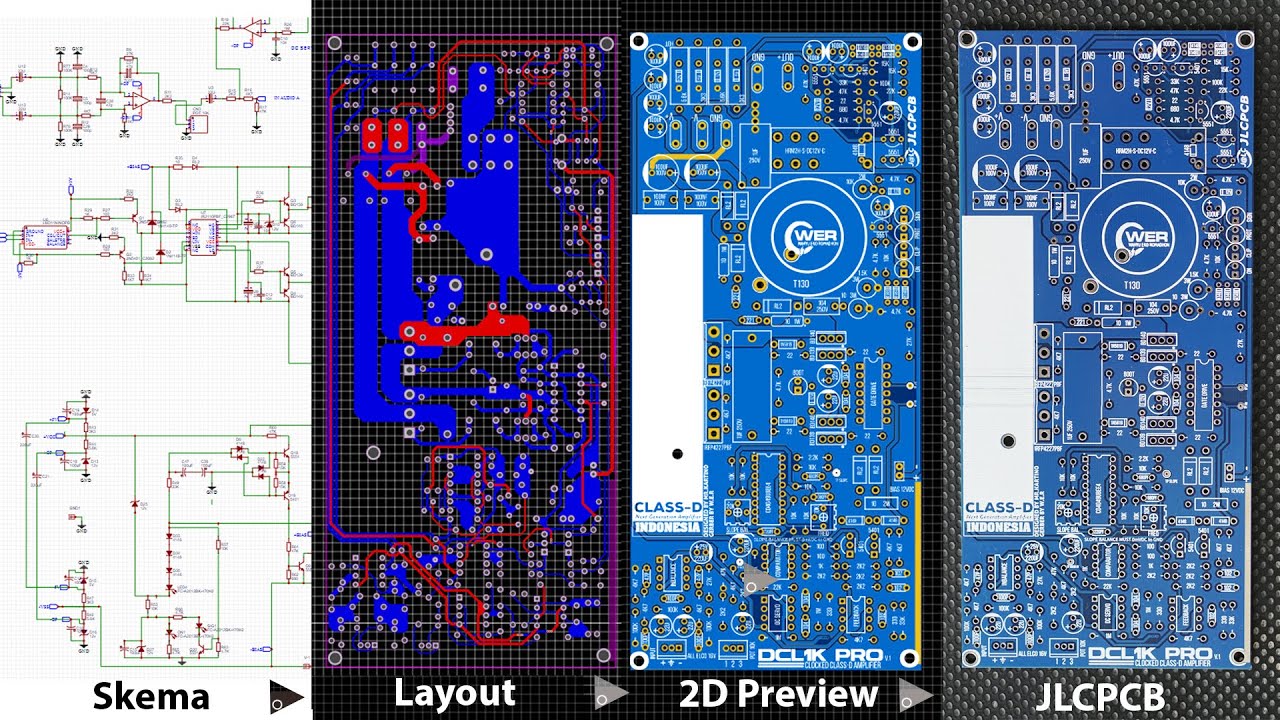 Class-D D1K Clocked - Tutorial EasyEDA Bag 2