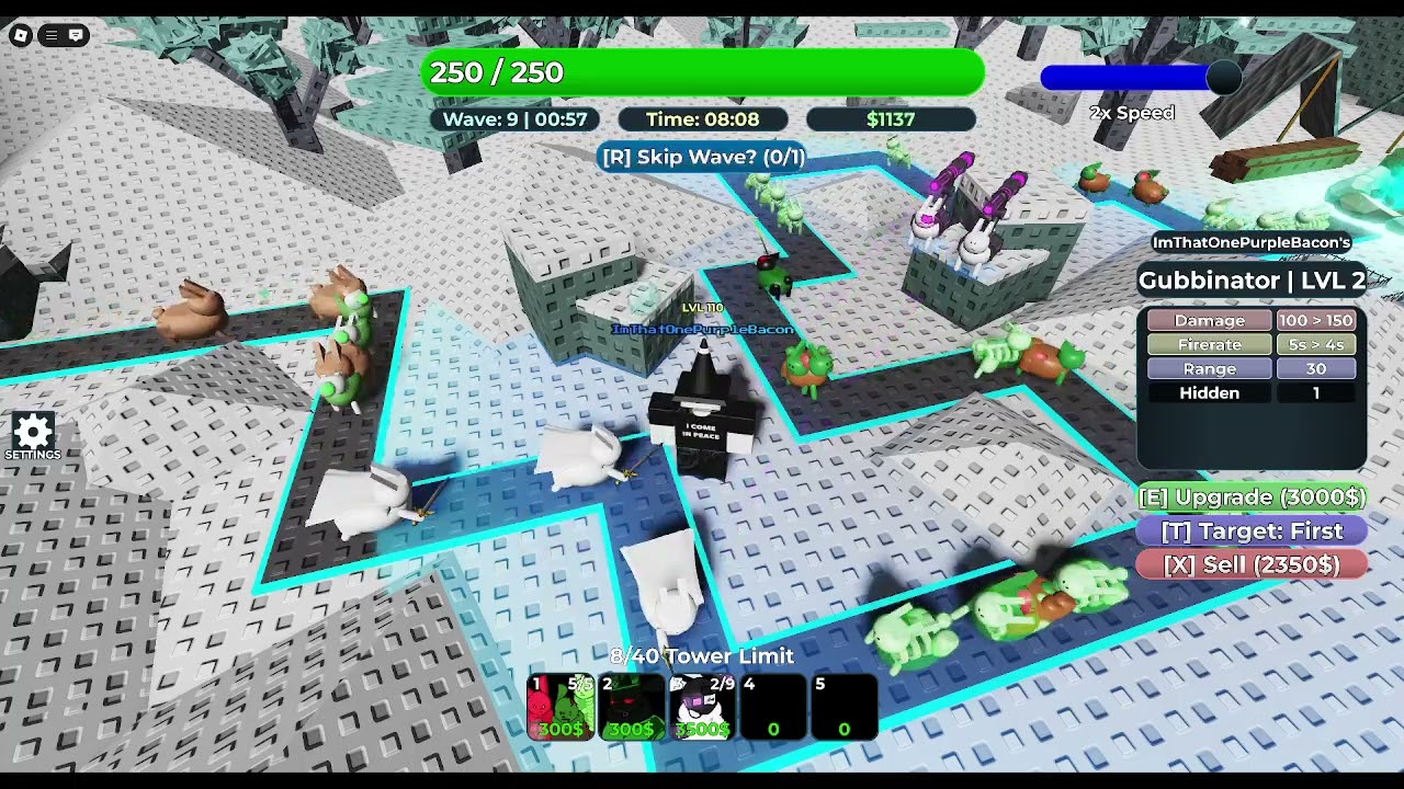 How to beat chapter 2 in campaign  | Gubby Tower Defense 