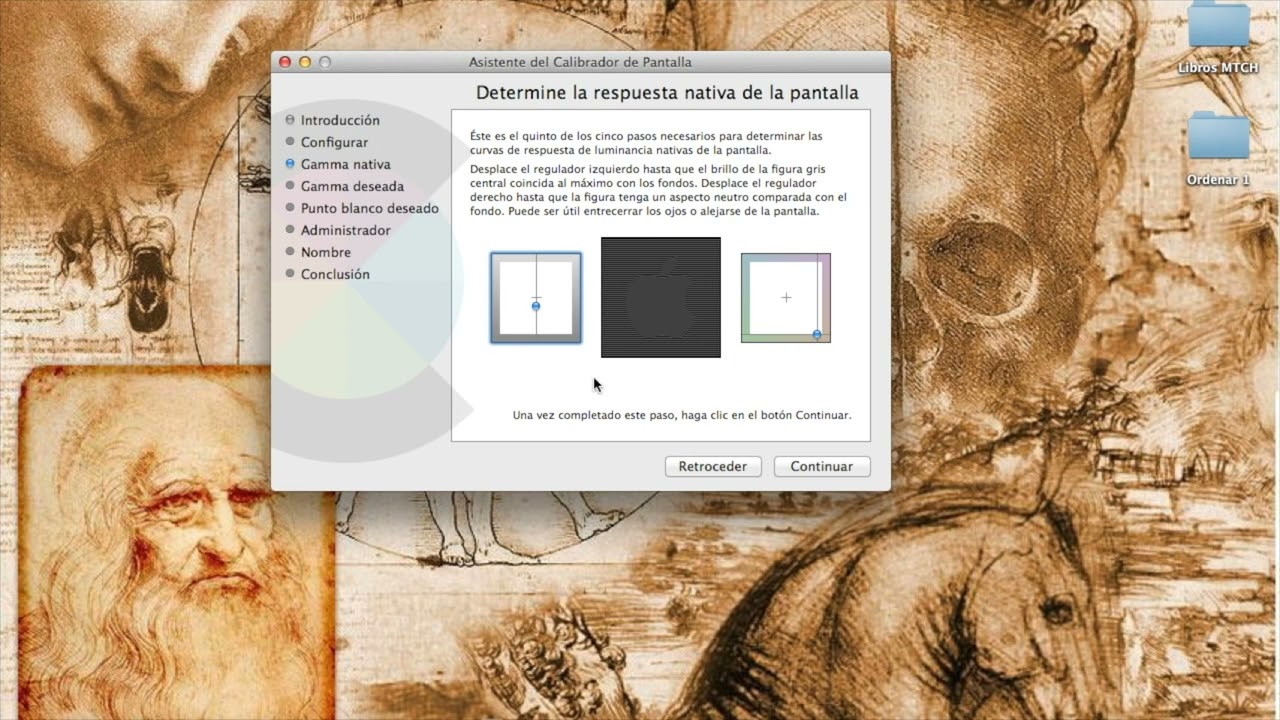 Calibración de la pantalla de un Mac utilizando ColorSync