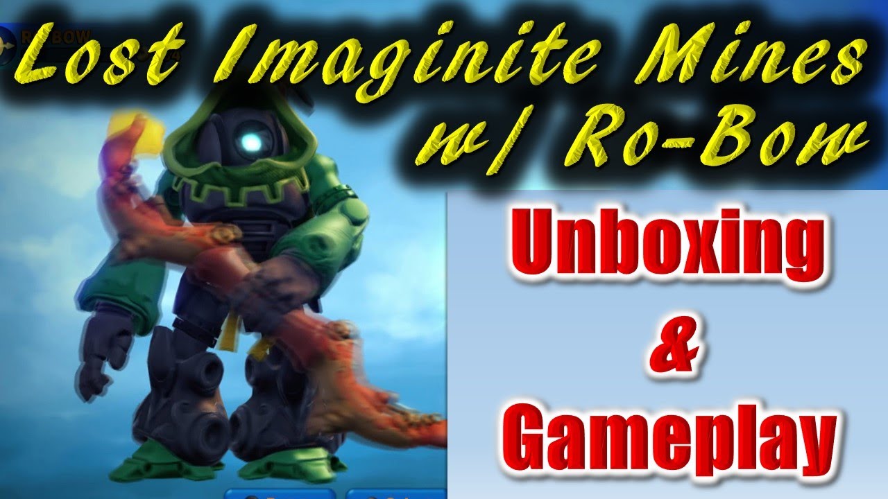 Skylanders Imaginators - Lost Imaginite Mines Level Pack UNBOXING with Ro-Bow