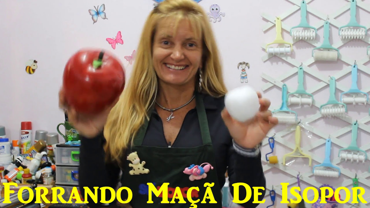 Como forrar uma Maçã de biscuit