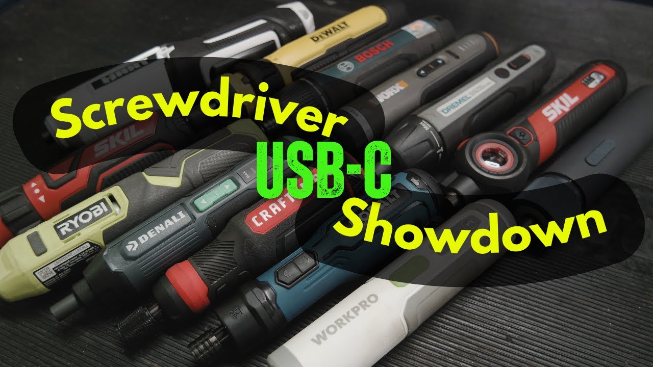 Putting Battery-Powered Cordless Screwdrivers to the USB-C Charging Test