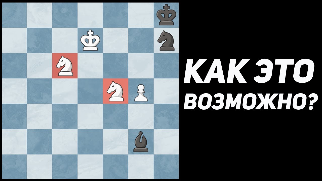 СМОЖЕШЬ ПОСТАВИТЬ МАТ ДВУМЯ КОНЯМИ??