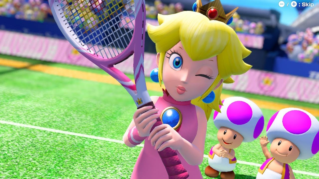 Mario Tennis Aces: Pro COM Matches #6 - Peach vs Daisy
