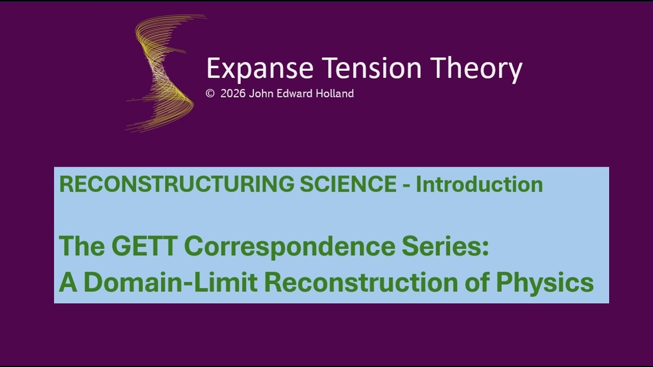 Reconstructing Science - Introduction to the Correspondence Series