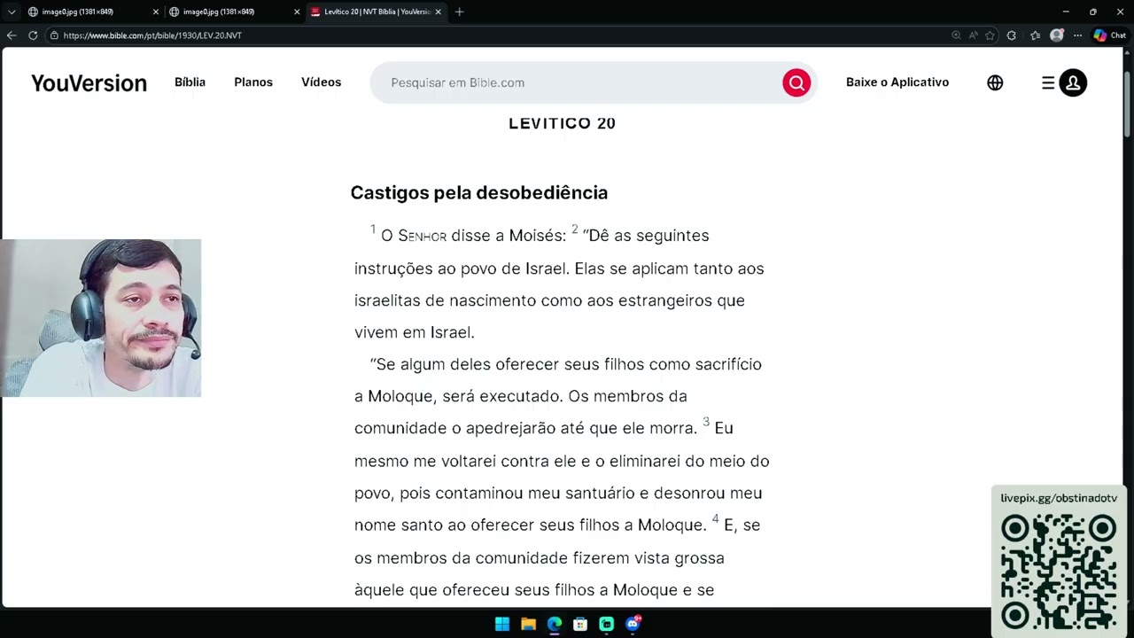 Lendo a Bíblia Levítico 19 ao 21, O planejamento de leitura está no meu servidor discord; !discor