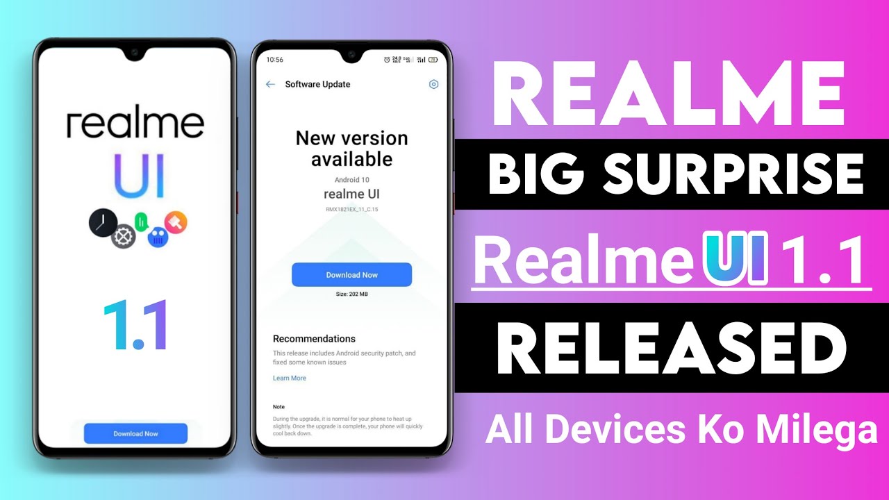 Realme UI 1.1 Released | Realme Big Surprise | Realme UI 1.1 Features For All Devices |Realme Update