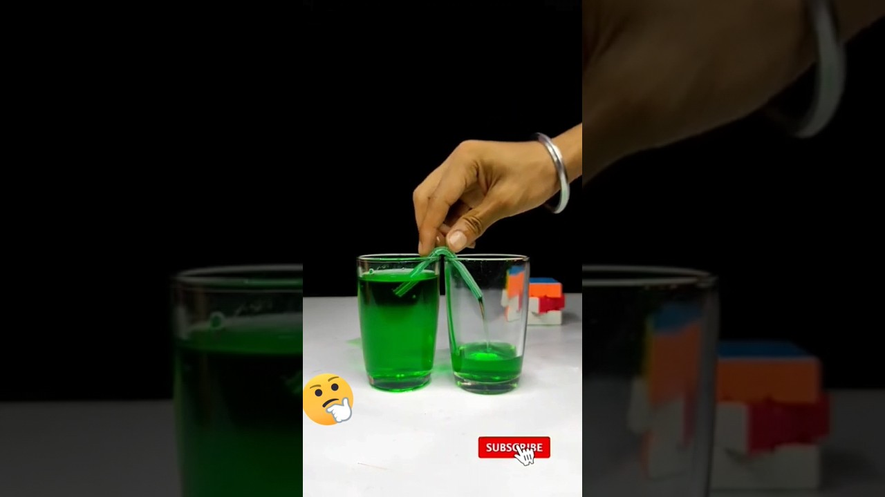Can Straw Transfer Water?! 🤔💥🧃 #shorts #youtubeshorts #handyhacks